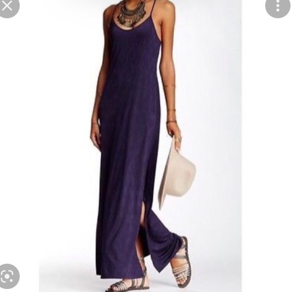 Free People Intimately She Moves Maxi Slip Dress